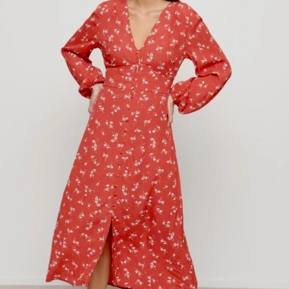 Dynamite floral midi dress